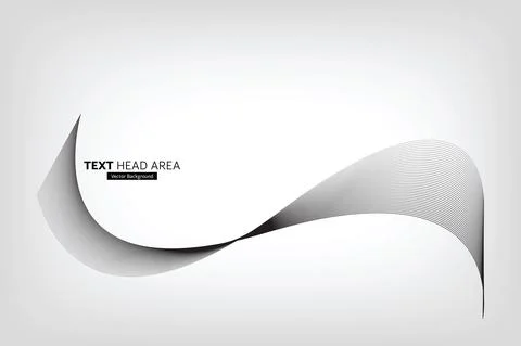 Modern Abstract Line Wave Pattern Design, Vector Background Stock Illustration