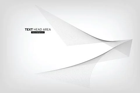 Modern Abstract Line Wave Pattern Design, Vector Background Stock Illustration