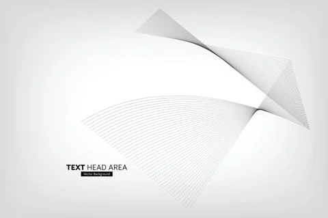 Modern Abstract Line Wave Pattern Design, Vector Background Stock Illustration