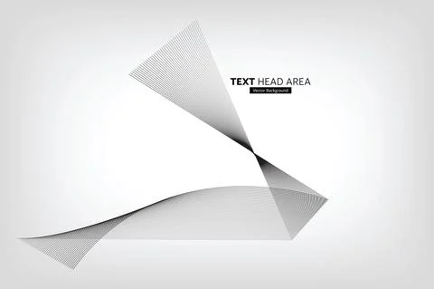 Modern Abstract Line Wave Pattern Design, Vector Background Stock Illustration