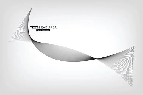 Modern Abstract Line Wave Pattern Design, Vector Background Stock Illustration