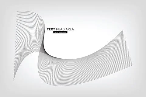 Modern Abstract Line Wave Pattern Design, Vector Background Stock Illustration