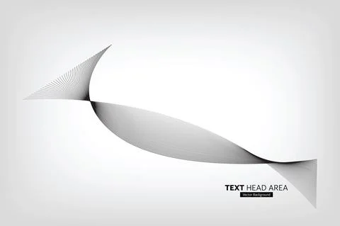 Modern Abstract Line Wave Pattern Design, Vector Background Stock Illustration