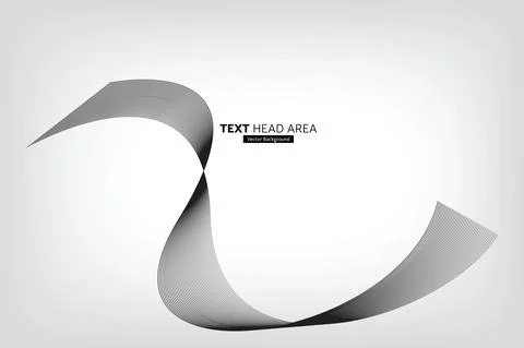 Modern Abstract Line Wave Pattern Design, Vector Background Stock Illustration