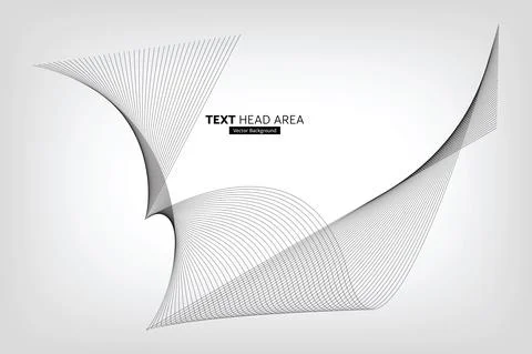 Modern Abstract Line Wave Pattern Design, Vector Background Stock-Illustration