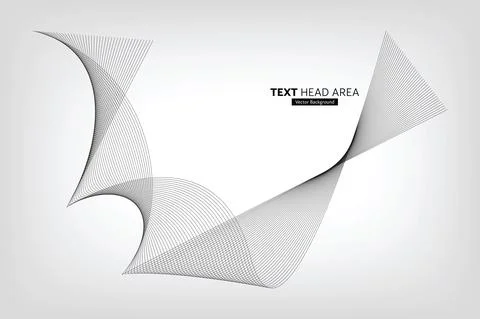 Modern Abstract Line Wave Pattern Design, Vector Background Stock Illustration