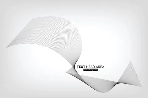 Modern Abstract Line Wave Pattern Design, Vector Background Stock Illustration