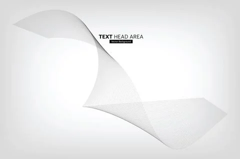 Modern Abstract Line Wave Pattern Design, Vector Background Stock Illustration