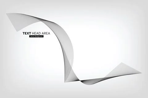 Modern Abstract Line Wave Pattern Design, Vector Background Stock Illustration