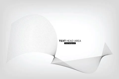 Modern Abstract Line Wave Pattern Design, Vector Background Stock Illustration