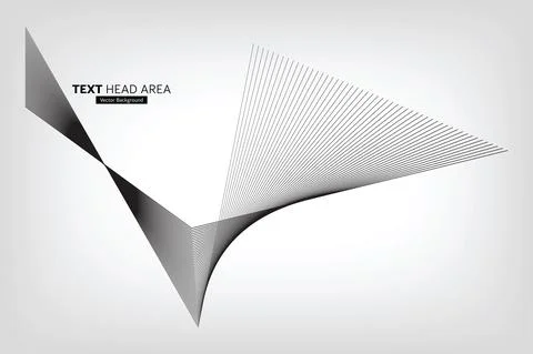 Modern Abstract Line Wave Pattern Design, Vector Background Stock Illustration