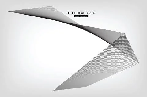 Modern Abstract Line Wave Pattern Design, Vector Background Stock Illustration