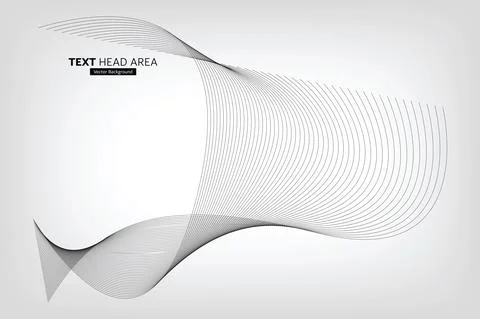 Modern Abstract Line Wave Pattern Design, Vector Background Stock Illustration