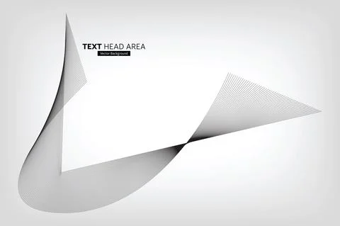 Modern Abstract Line Wave Pattern Design, Vector Background Stock Illustration