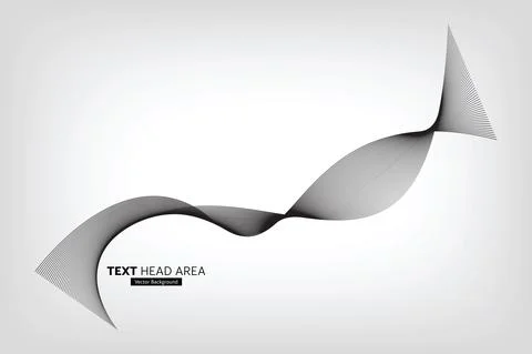 Modern Abstract Line Wave Pattern Design, Vector Background Stock Illustration