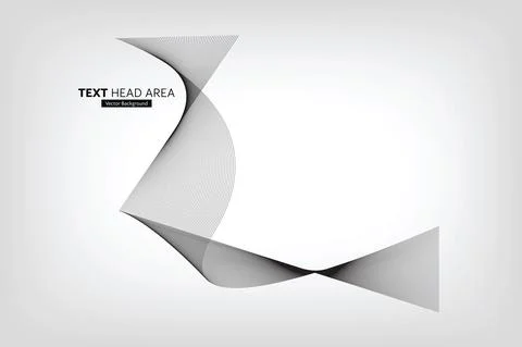 Modern Abstract Line Wave Pattern Design, Vector Background Stock Illustration