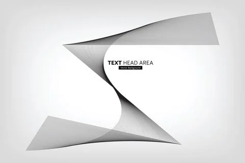 Modern Abstract Line Wave Pattern Design, Vector Background Stock Illustration