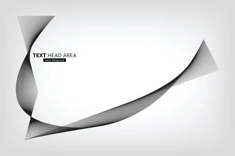 Modern Abstract Line Wave Pattern Design, Vector Background Stock Illustration