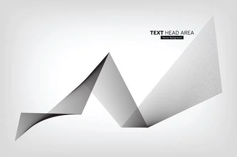 Modern Abstract Line Wave Pattern Design, Vector Background Stock Illustration