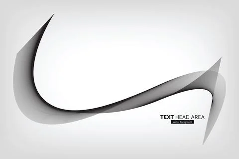 Modern Abstract Line Wave Pattern Design, Vector Background Stock Illustration