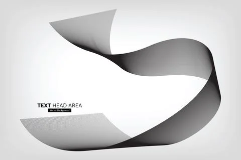 Modern Abstract Line Wave Pattern Design, Vector Background Stock Illustration