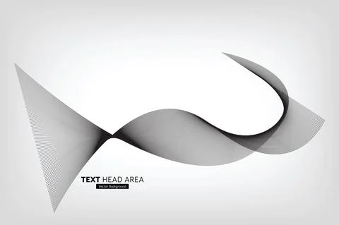 Modern Abstract Line Wave Pattern Design, Vector Background Stock Illustration