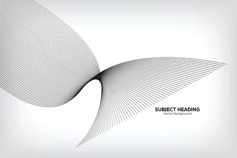 Modern Abstract Line Wave Pattern Design, Vector Backgrounds Stock Illustration