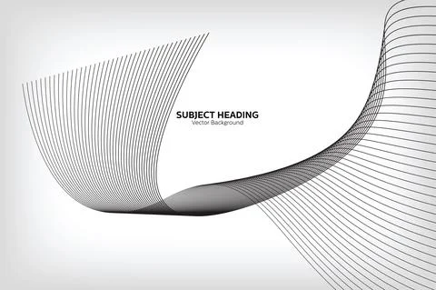 Modern Abstract Line Wave Pattern Design, Vector Backgrounds Stock Illustration