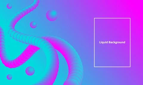 Modern Abstract Liquid Gradient Backgrounds Stock Illustration