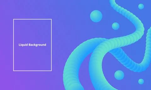 Modern Abstract Liquid Gradient Backgrounds Stock Illustration