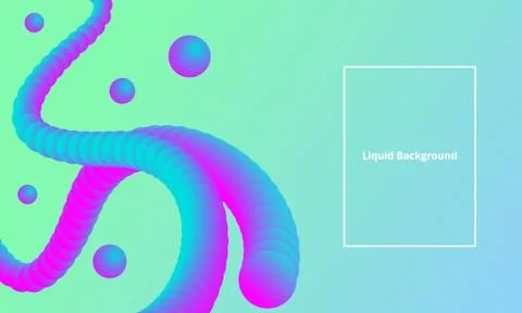 Modern Abstract Liquid Gradient Backgrounds Stock Illustration