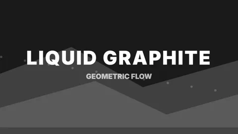 Modern abstract liquid graphite flow over deep geometric background loop Stock Footage 337656197