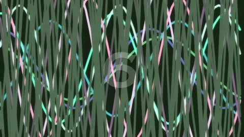 Modern abstract liquid wave pattern flow: glowing teal and emerald energy b.. Stock Footage 342206857