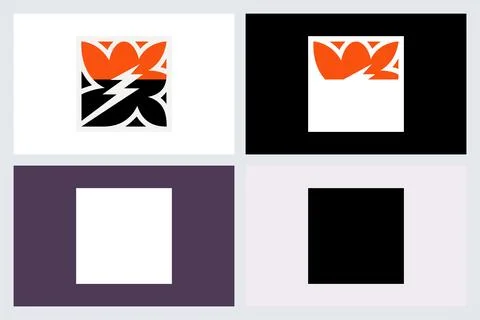 Modern Abstract Logo Design Elements and Icons Stock Illustration
