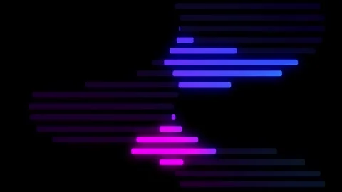 Modern abstract loopable animation with moving lines from one side to anothe Stock Footage 258992458