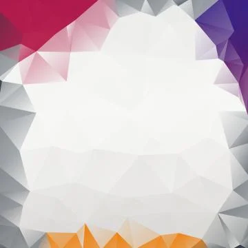 Modern Abstract Low Poly Geometric Frame Polygonal Background Vector Stock Illustration