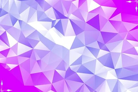 Modern Abstract Low Poly Geometric Gradient Polygonal Background With Corners Stock Illustration