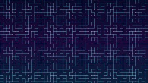 Modern abstract maze pattern design with geometric lines illustration Stock Illustration