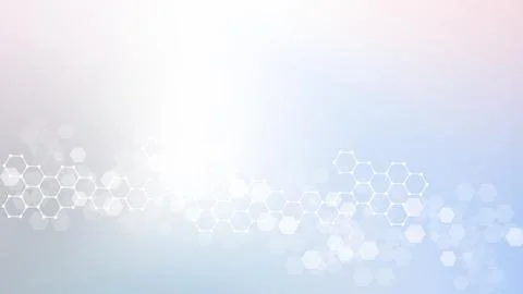 Modern abstract molecules structure for science or medical background. DNA .. Stock Illustration