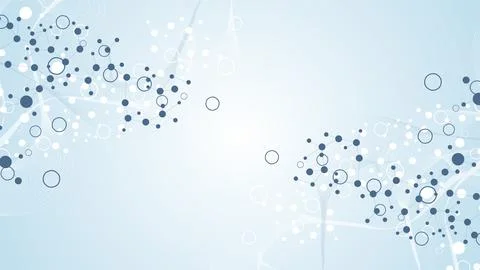 Modern abstract molecules structure for science or medical background. DNA .. Foto stock