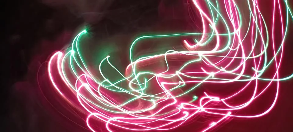 Modern abstract motion dark background, Green abstract background. Christmas Foto stock