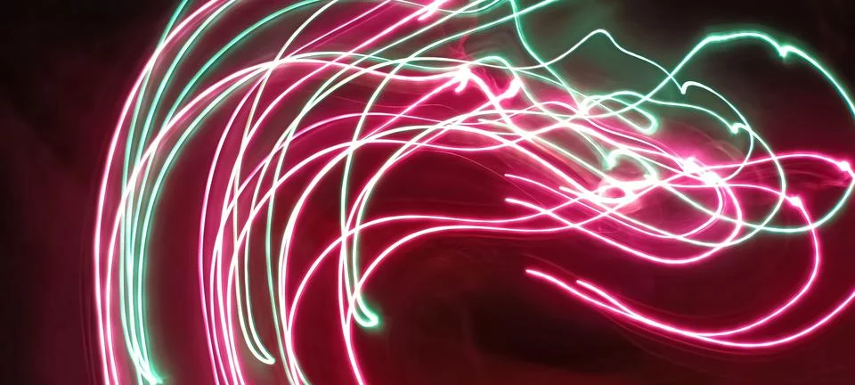 Modern abstract motion dark background, Green abstract background. Christmas Foto stock