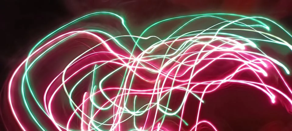 Modern abstract motion dark background, Green abstract background. Christmas Stock Photos