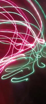 Modern abstract motion dark background, Green abstract background. Christmas Foto stock