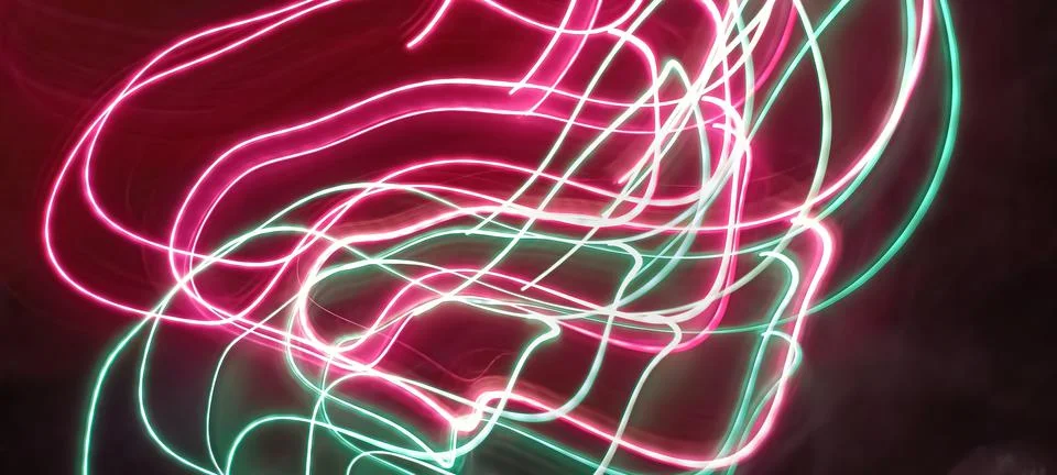 Modern abstract motion dark background, Green abstract background. Christmas Stock Photos