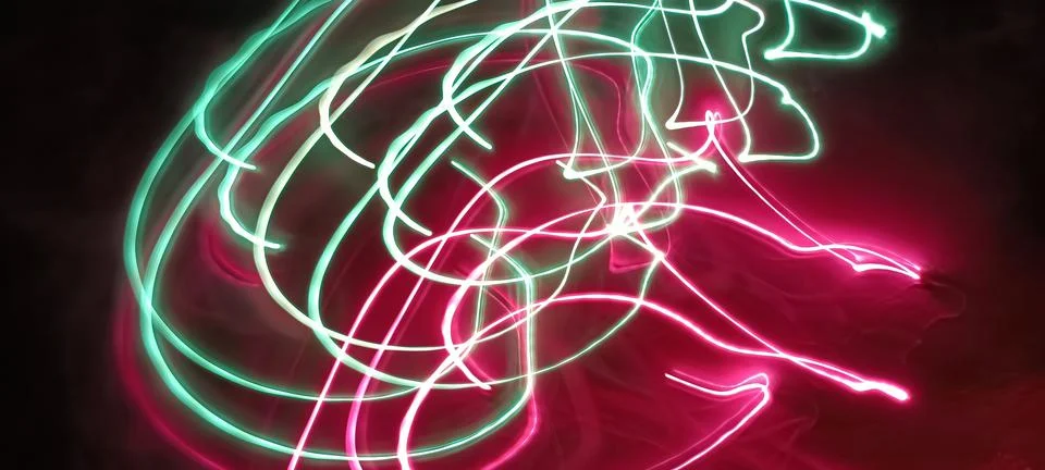 Modern abstract motion dark background, Green abstract background. Christmas Foto stock