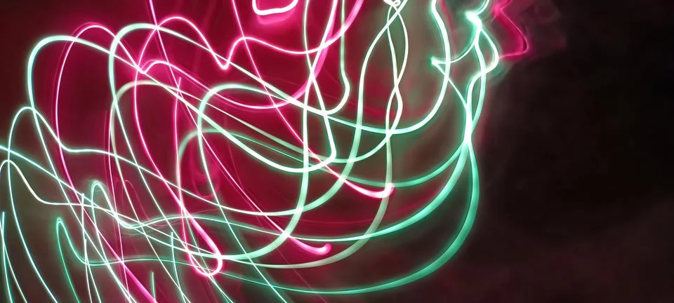 Modern abstract motion dark background, Green abstract background. Christmas 写真素材