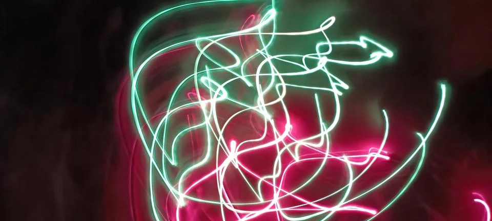 Modern abstract motion dark background, Green abstract background. Christmas Stock Photos