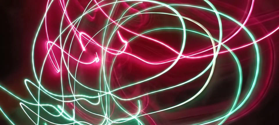 Modern abstract motion dark background, Green abstract background. Christmas Stock Photos
