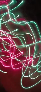 Modern abstract motion dark background, Green abstract background. Christmas Stock Photos
